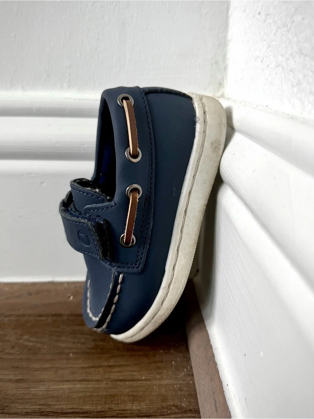 Sperry Authentic Original Boys Boat Shoes Navy 4M YBDB41625